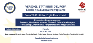 Roma, ” Stati Uniti d’Europa. Una sfida radicale”