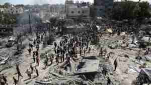 M.O. Oltre 90 morti e centinaia di feriti a sud della Striscia di Gaza