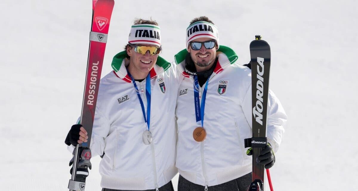 Olimpiadi Milano-Cortina, doppio podio azzurro in discesa: Franzoni argento, Paris bronzo