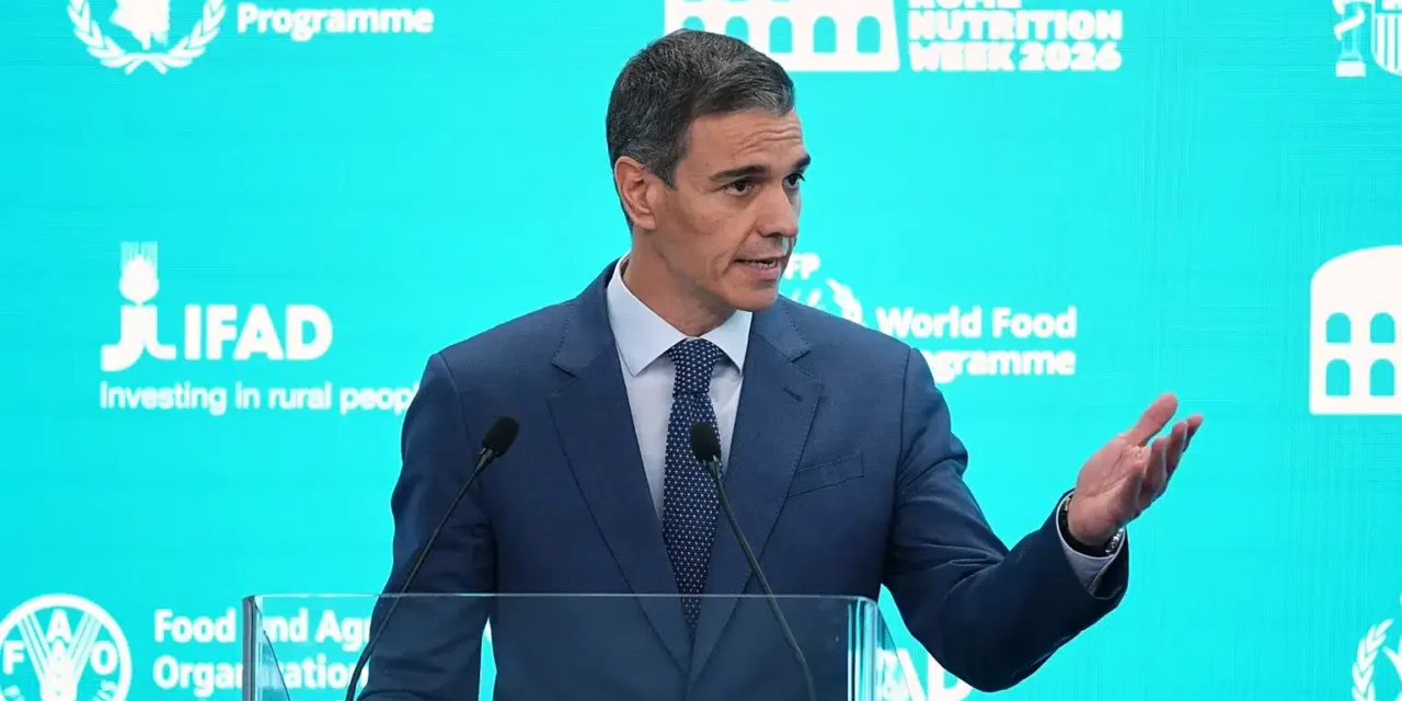 Sánchez oggi in Vaticano da Papa Leone XIV: “La fame usata come arma di guerra”