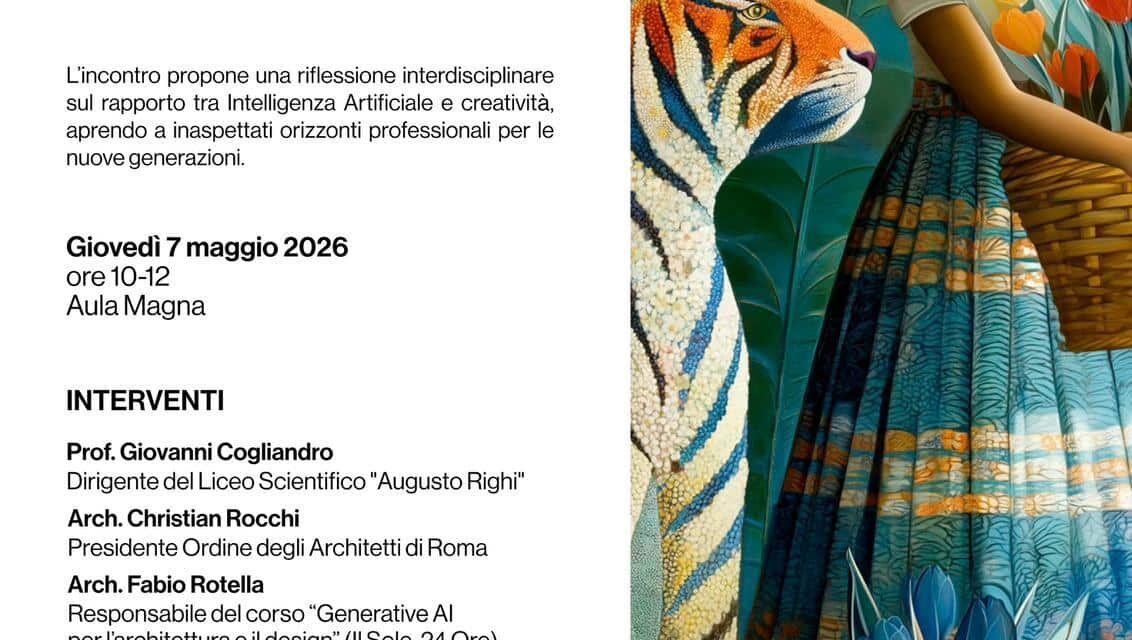 La creatività nell’era dell’IA: al Liceo Righi un confronto tra studenti, esperti e professionisti