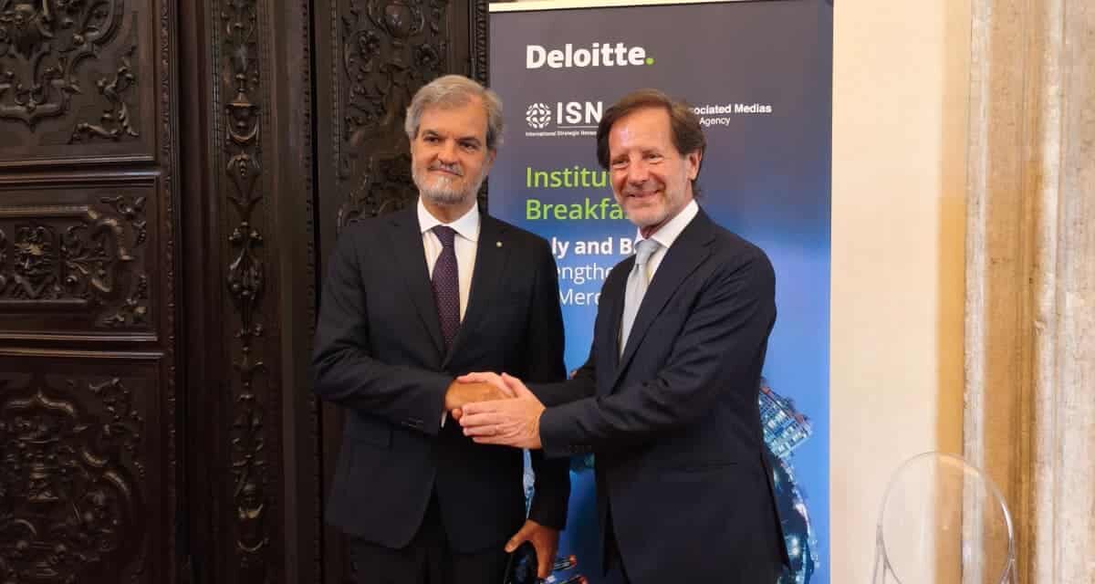 L’ambasciatore brasiliano Mosca de Souza: “Italia e Brasile possono fare molto di più”
